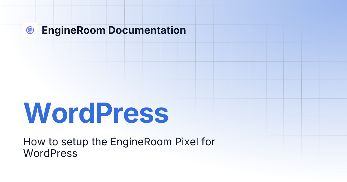 WordPress | EngineRoom Documentation